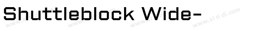 Shuttleblock Wide字体转换